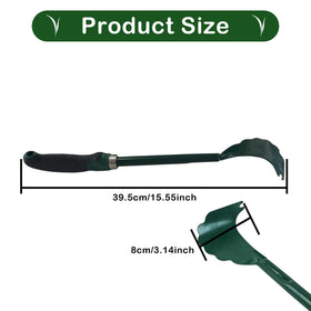 Xanadued mower deck scraper with durable construction and rust-resistant metal and rubber grip.