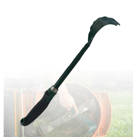 Xanadued mower deck scraper with ergonomic long handle for easier, efficient deck cleaning.
