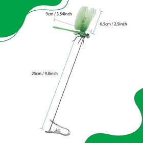 Xandova dragonfly clip weatherproof finish withstands sun and rain on garden paths.