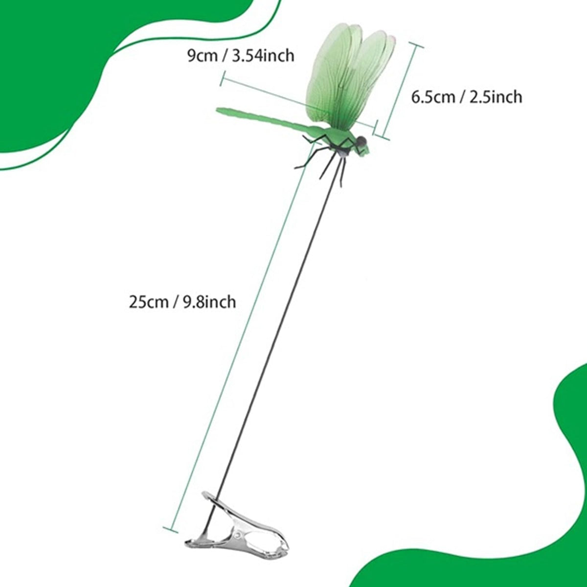 Xandova dragonfly garden stake decor enhances outdoor landscapes with lifelike detail