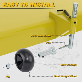 XaXmTee release-rod-guided installation demonstrates easy gauge wheel replacement