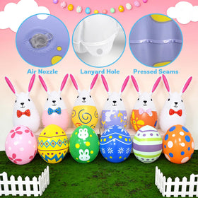 XAYSXJNB outdoor Easter decoration display brightens yard, porch, and garden.