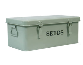 Xbopetda seed saving box with four compartments for organized seed packets.