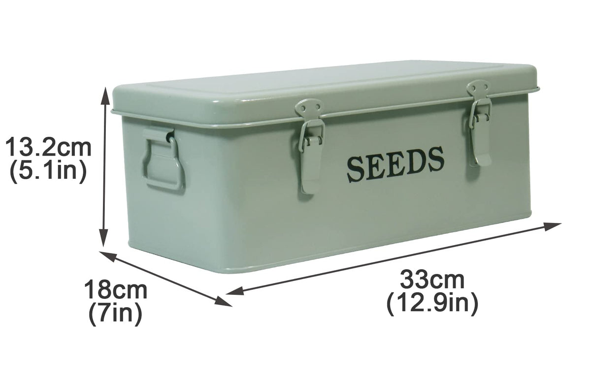 Xbopetda seed storage organizer shows side handles for easy carrying.