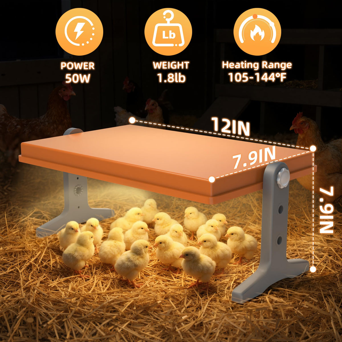 Xbrigh Chick Brooder Plate aluminum bottom and insulation stabilize heat safely without hot spots.
