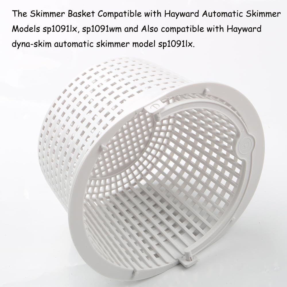 XBwhoz SPX1091C skimmer basket for Hayward SP1091WM traps leaves and debris.