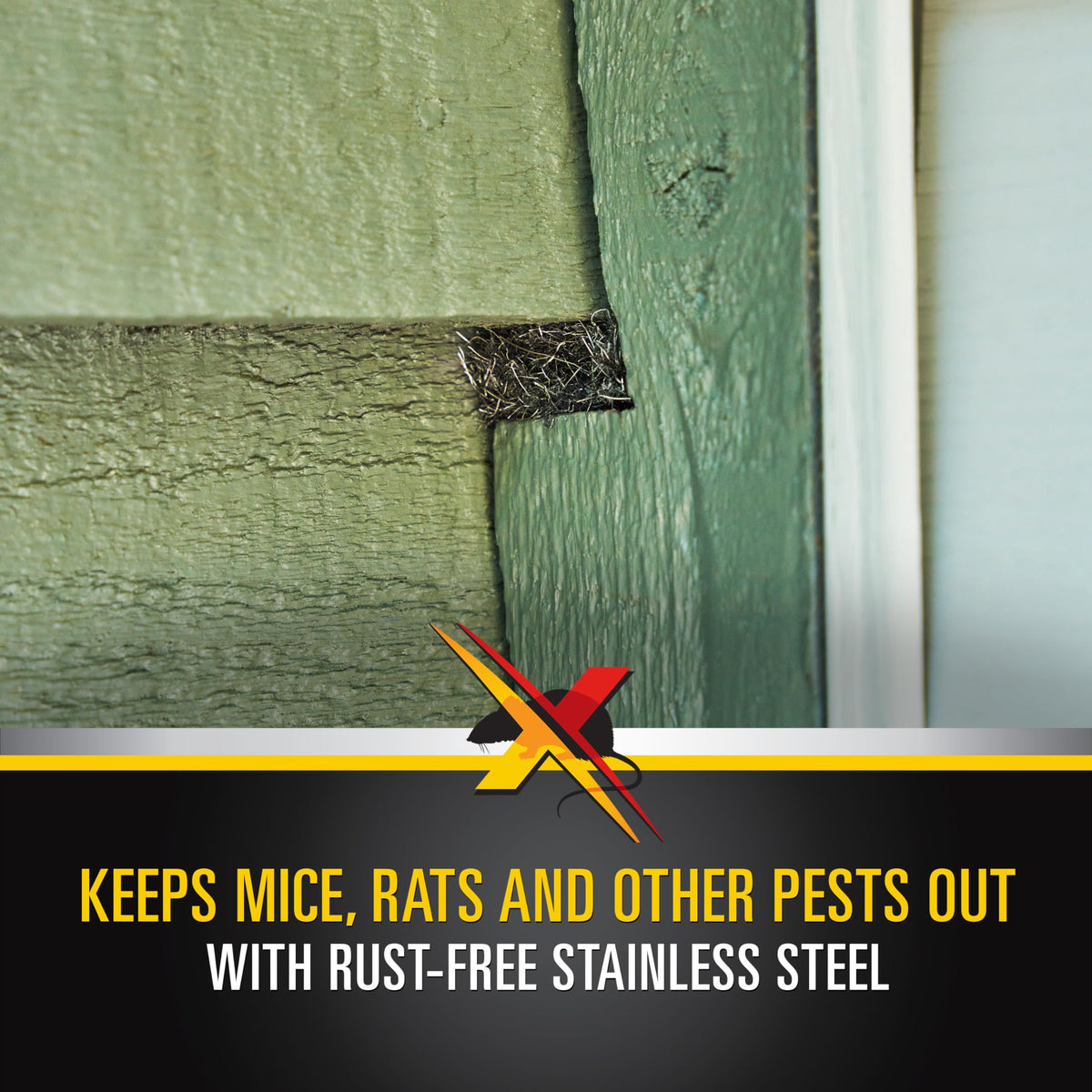 XCLUDER Fill Fabric roll shown at a window frame for pest protection