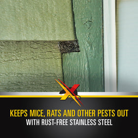 XCLUDER Fill Fabric roll shown at a window frame for pest protection
