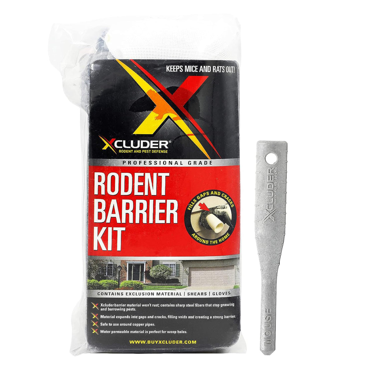Xcluder Rodent Fill Fabric roll ready to seal gaps and deter rodents.