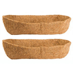 XCRUI 24-inch coconut liner for hanging baskets improves moisture retention and airflow