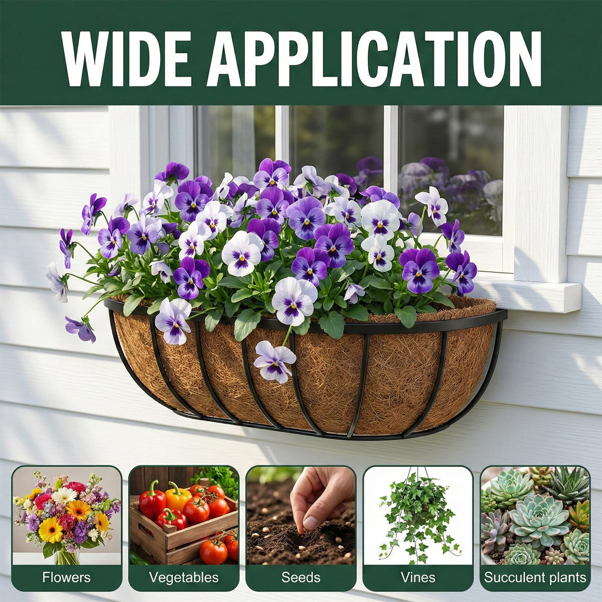 XCRUI eco-friendly coco liner offers a sustainable gardening option