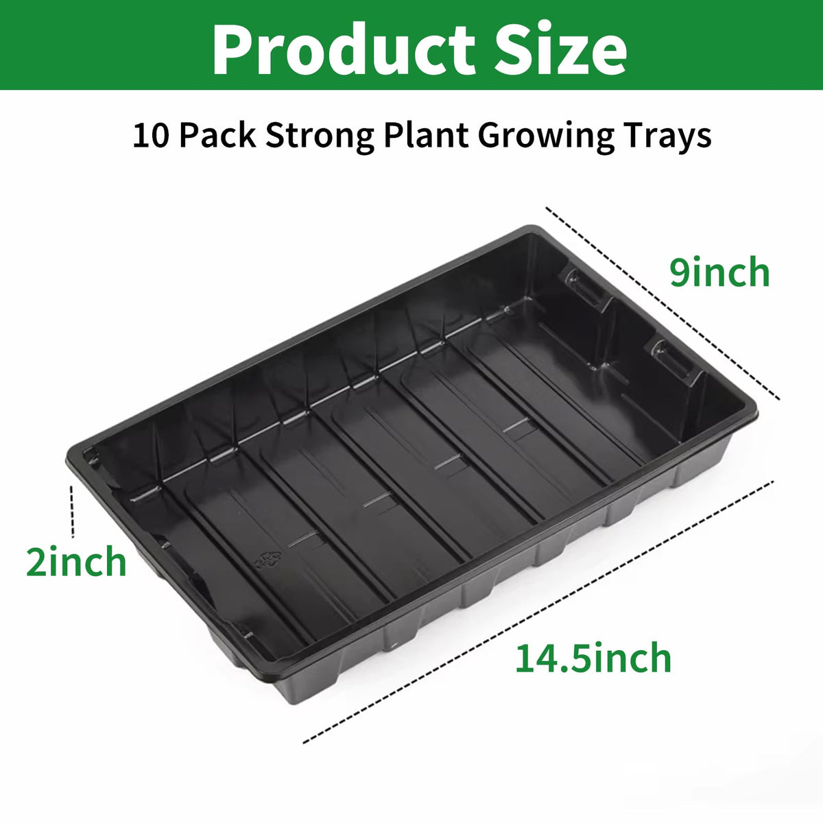 XCRUI seed starting tray germination-use fosters quick, neat seedling emergence.