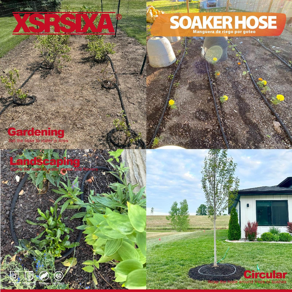 XDRSIXA expandable two-hose design covers larger yard areas