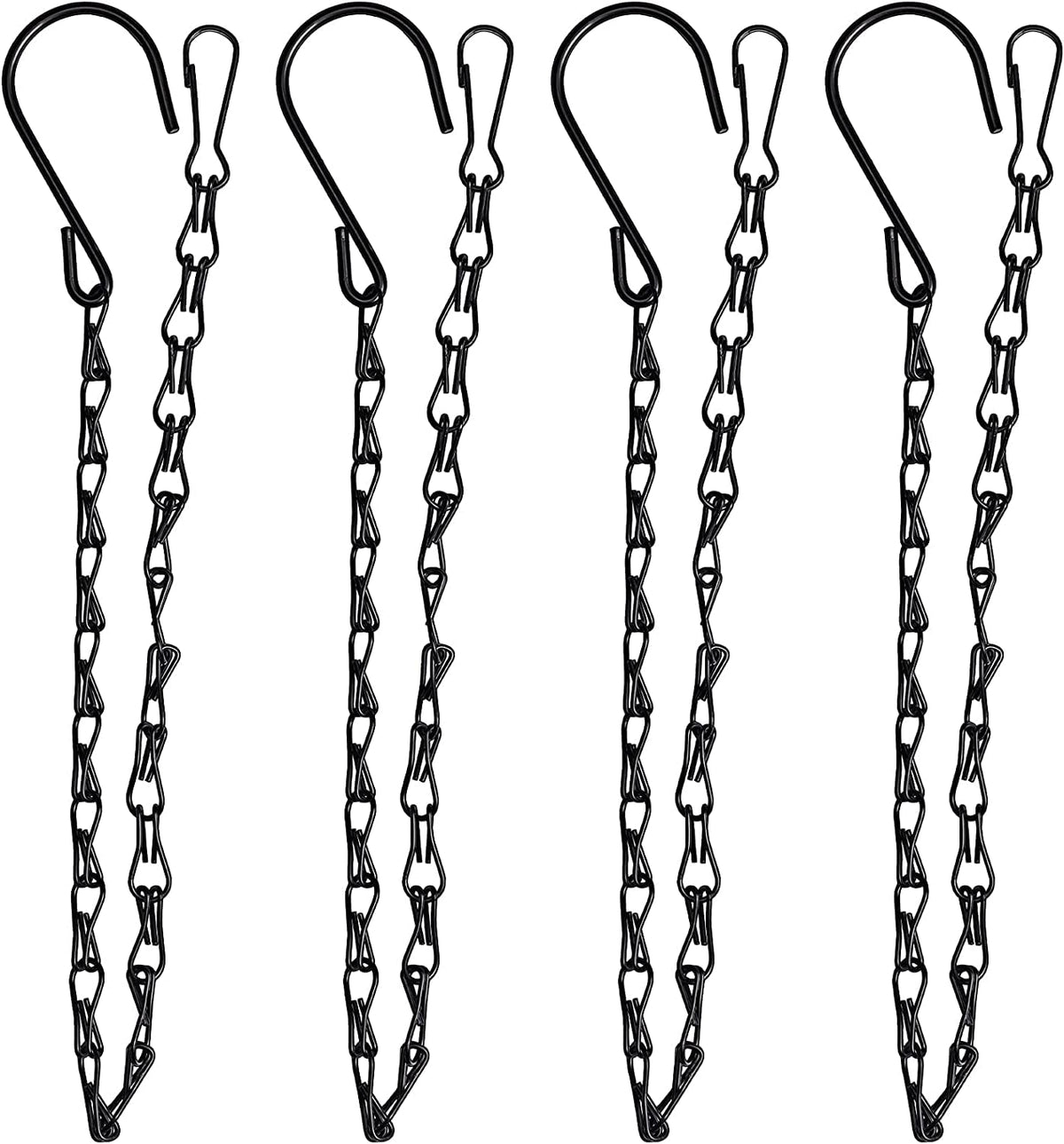 XDW-GIFTS 4-pack hanging chain for bird feeders; durable iron and outdoor use.