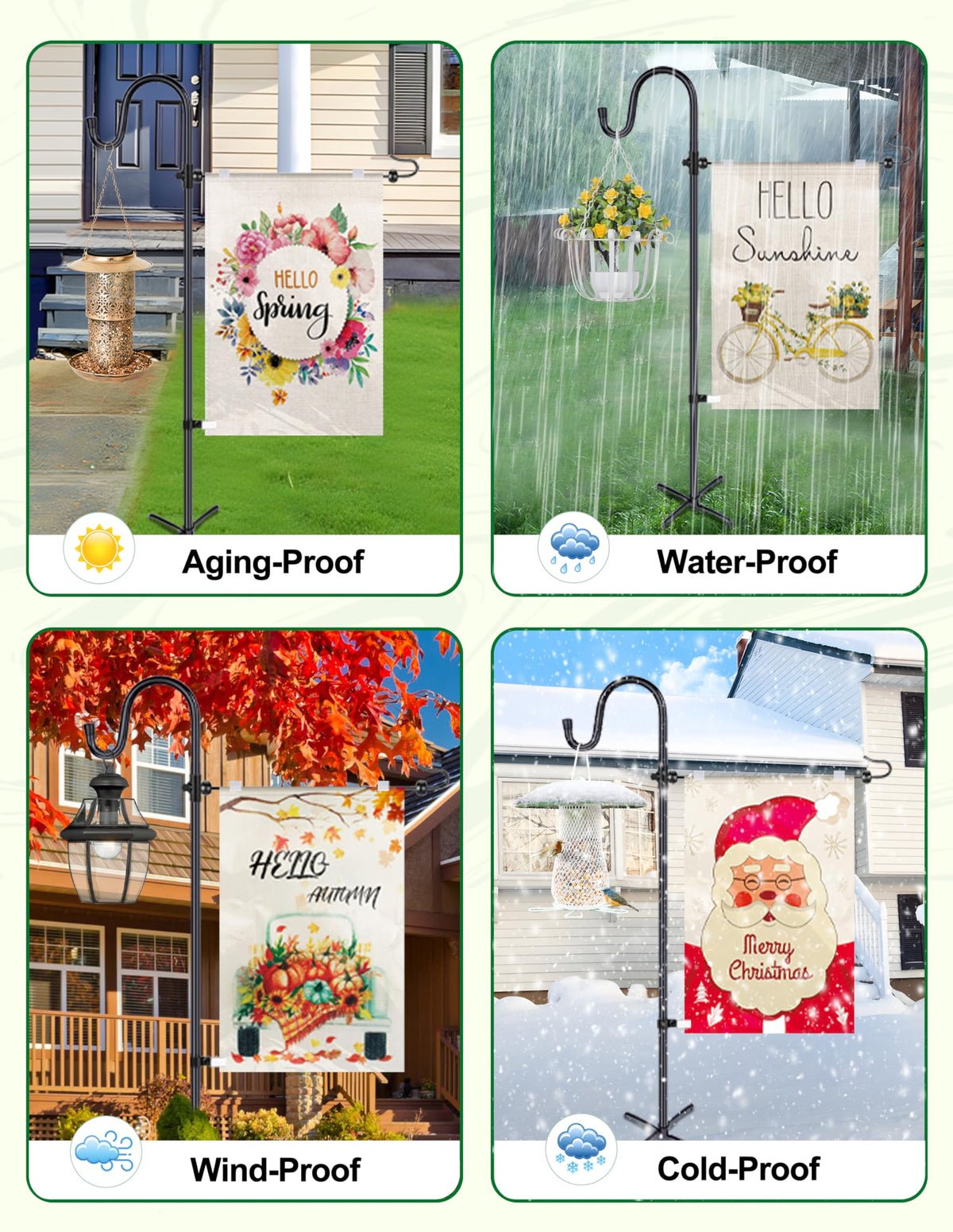 XDW-GIFTS anti-wind clip closeup to secure flags in breezy conditions