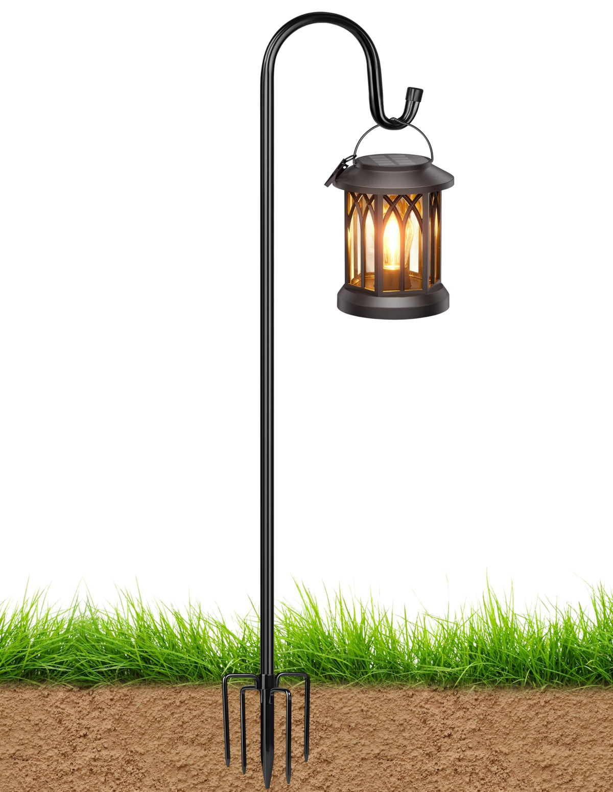 XDW-GIFTS bird feeder pole 45-inch elevates feeders for easy viewing and birdwatching.