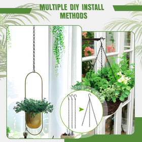 XDW-GIFTS hanging chain anchors baskets and pots securely.