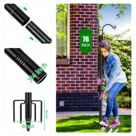 XDW-GIFTS heavy-duty metal construction resists rust while maintaining rustic garden charm.