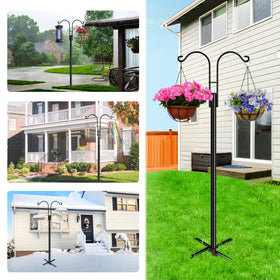 XDW-GIFTS versatile garden hanger for wind chimes, baskets, pots, and bird feeders.