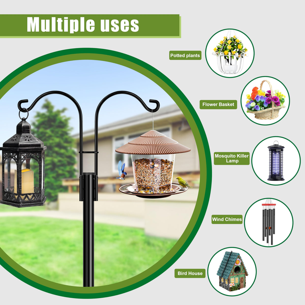 XDW-GIFTS solar lantern hanger ideal for evening ambiance and safe outdoor lighting.