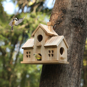 XDYGHH Bird watching in the garden becomes a simple daily activity.