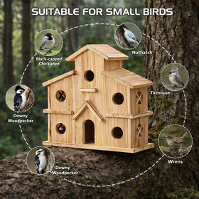 XDYGHH birdhouse garden patio decor blending with landscaping.