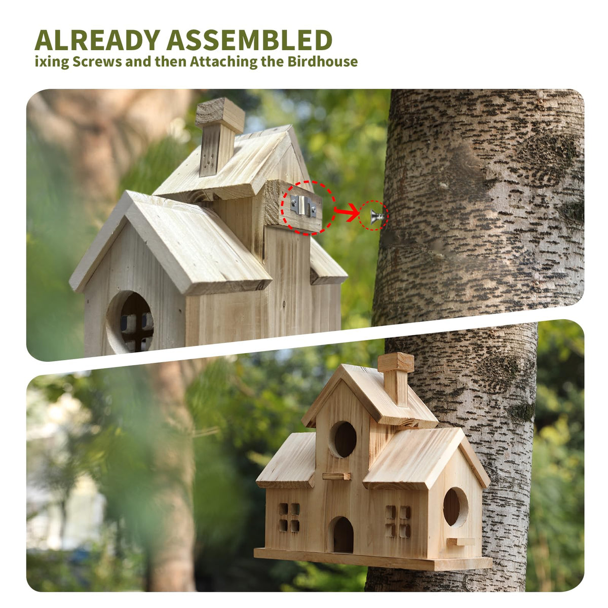 XDYGHH Weatherproof carbonized finish resists weather for lasting use.