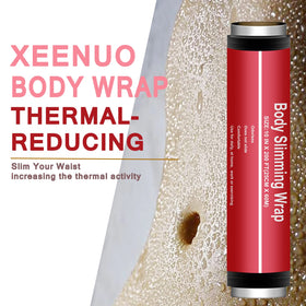 XEENUO body wrap on midriff demonstrates secure adhesion and uniform coverage.