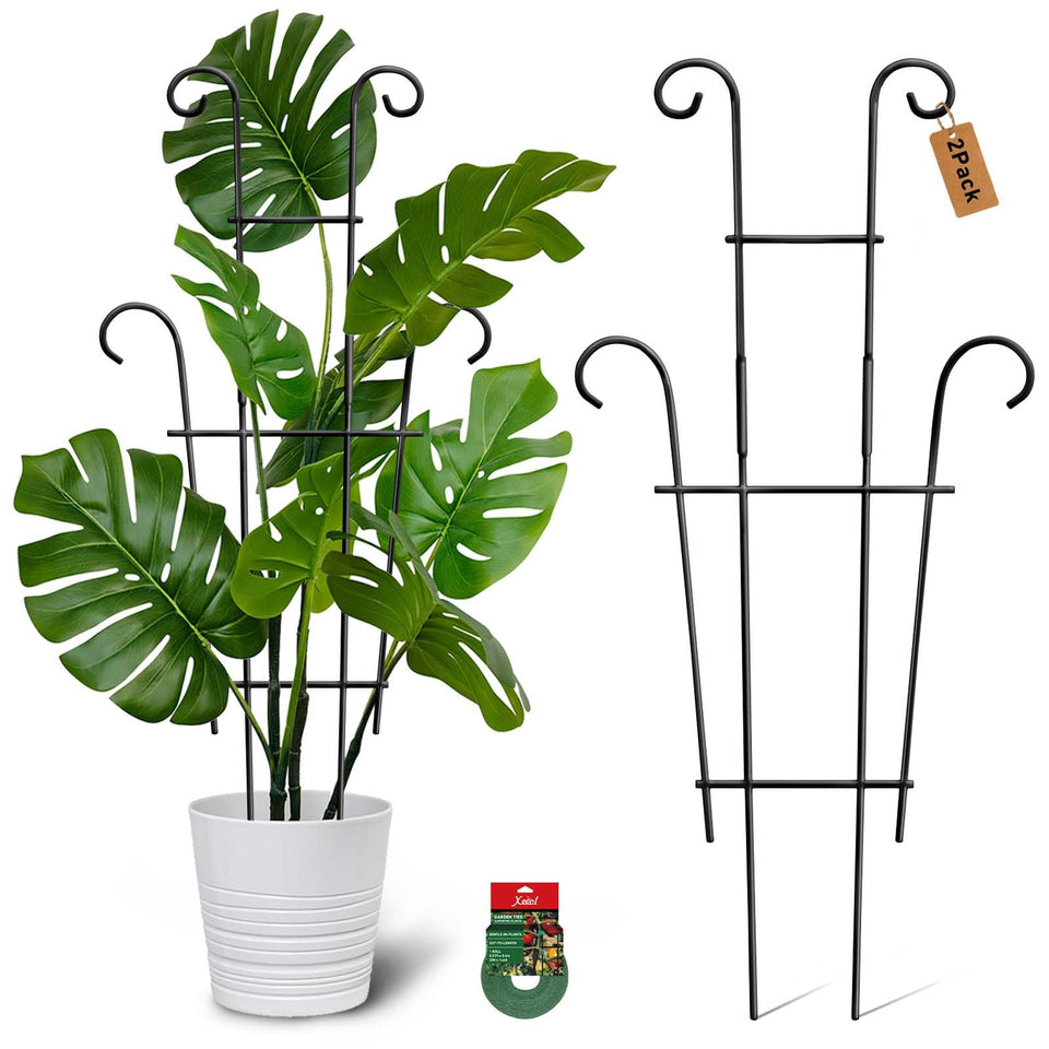 Xeeol plant trellis 2p 23in assembly supports climbing plants indoors and outdoors
