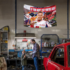 XEODE Ricky Bobby flag ideal college dorm decor and events