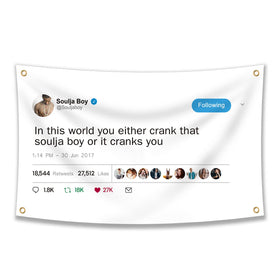 XEODE Soulja Boy flag 3x5 banner for campus events