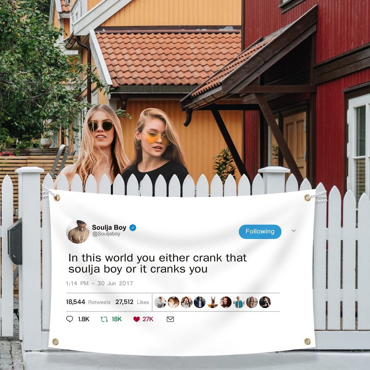 XEODE Soulja Boy flag ideal for dorm decor and personal spaces