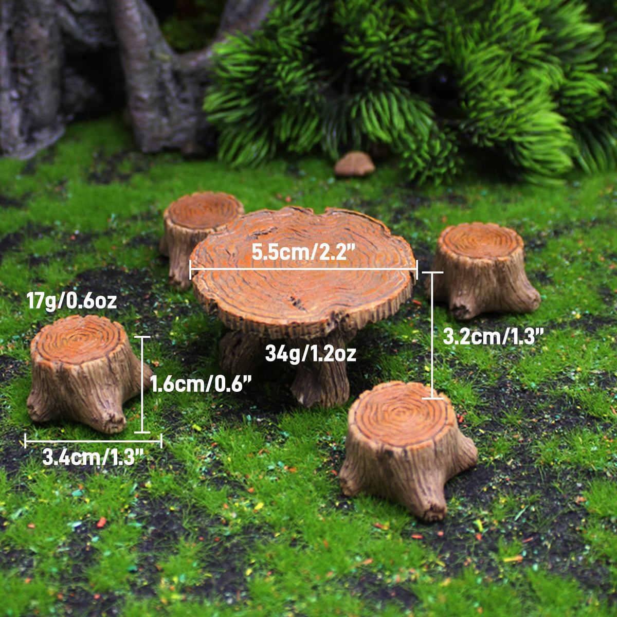 XFGSYXS fairy garden chair-1—cozy seating accent for tiny landscape setups.