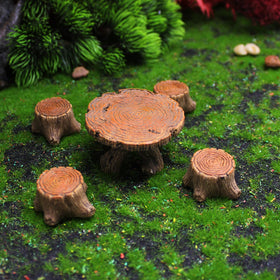 XFGSYXS fairy garden chair-2—versatile seat pair for micro gardens and cake toppers.