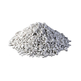 xGarden Perlite being sprinkled into a potting mix for moisture balance.