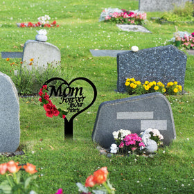 XGBDL memorial marker with Mom or Dad text for sentimental remembrance