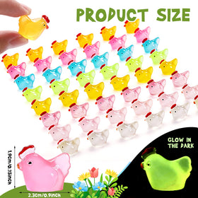 XGBDL resin chickens in eight colors brighten garden and terrarium landscapes