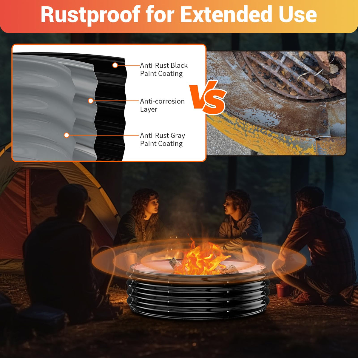 XGMDD galvanized steel rustproof coating signifies long outdoor life.