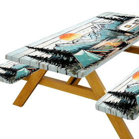 Xguatan bench cover 72x12 with elastic edge stays in place during wind