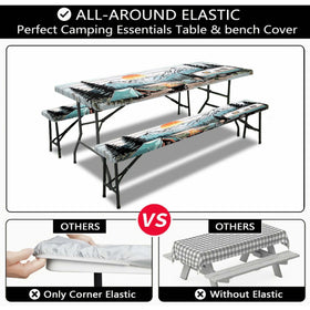 Xguatan bench cover 96x12 with secure elastic edge resists shifting