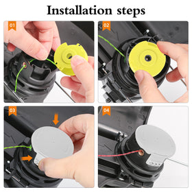 Xgunion auto-feed spool simplifies refills, saving time during yard maintenance