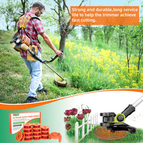 Rugged spool construction built for high-speed trimming and durability.