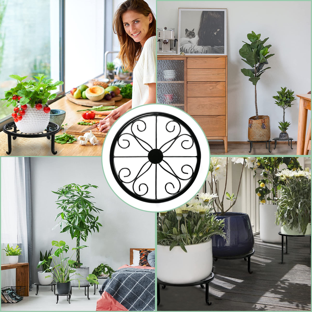 Xgunion metal plant stand suitable for indoor and outdoor use