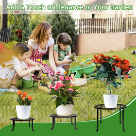 Xgunion plant stand sturdy four-leg design provides balanced support