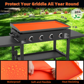 Xgunion Silicone Griddle Mat high-edge design keeps moisture away