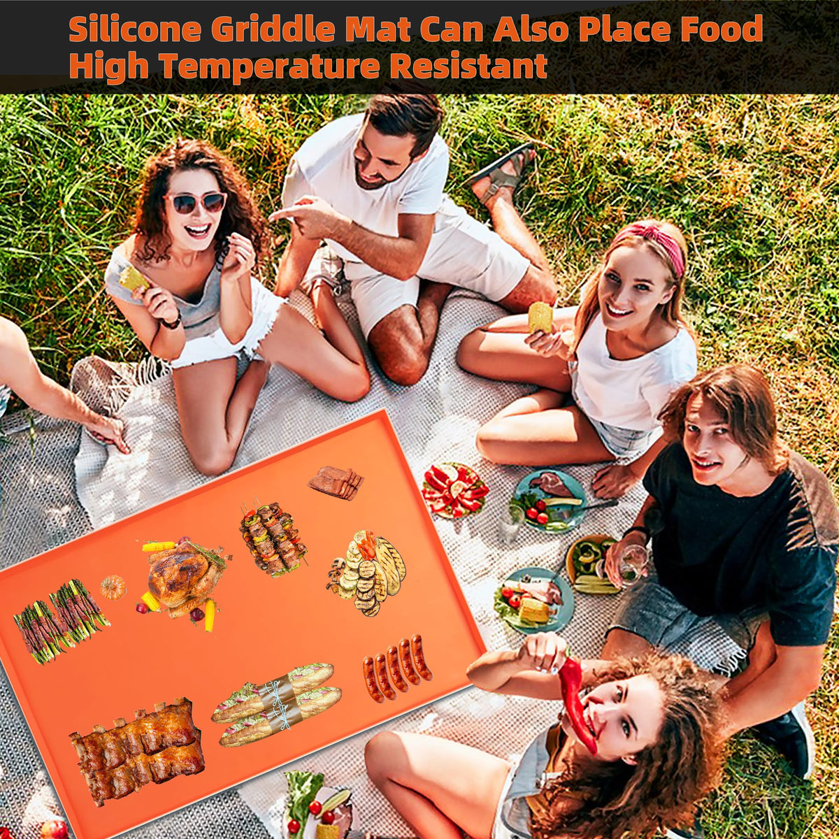 Xgunion Silicone Griddle Mat foldable for compact storage