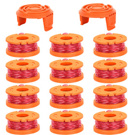 Xgunion WA0010 12-pack spools for Worx; ready-to-use replacement.