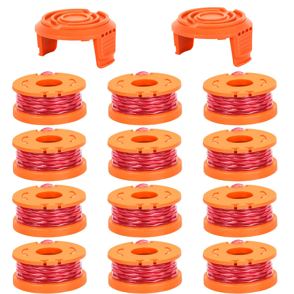 Xgunion WA0010 12-pack spools for Worx; ready-to-use replacement.