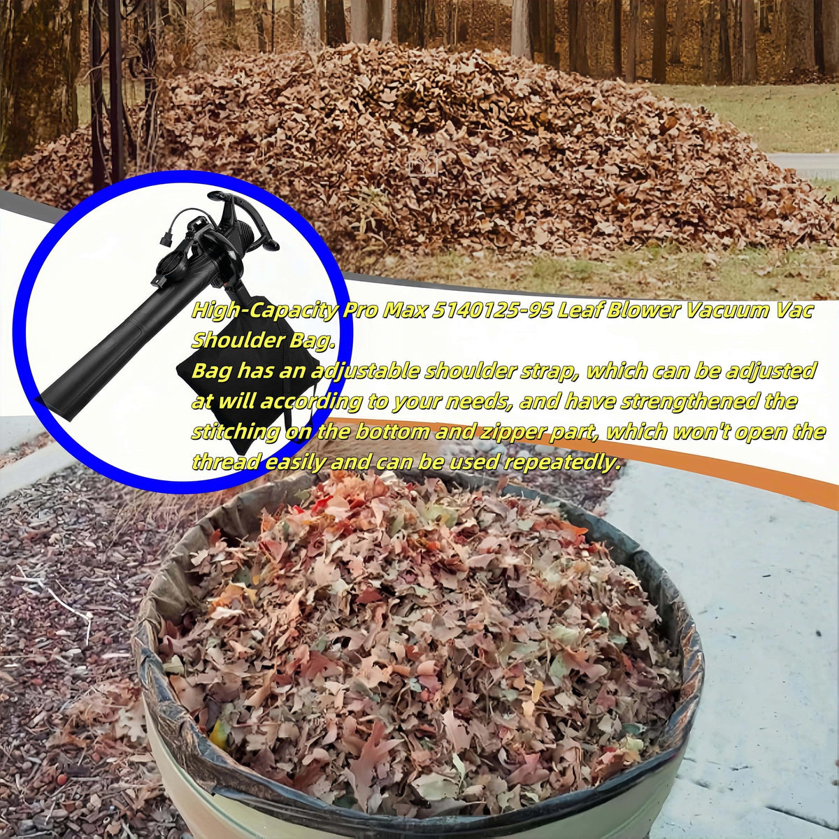 XHBAN BaoBag durable cotton-poly bag for long-lasting yard debris collection.
