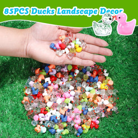 XHDMY glitter ducks for fairy gardens and wedding table decor